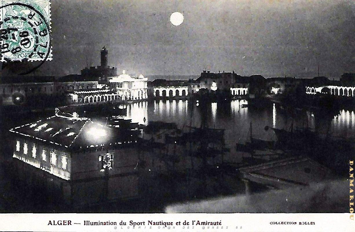 Alger - Sport Nautique et Amiraute - Illumination - 1906.jpg